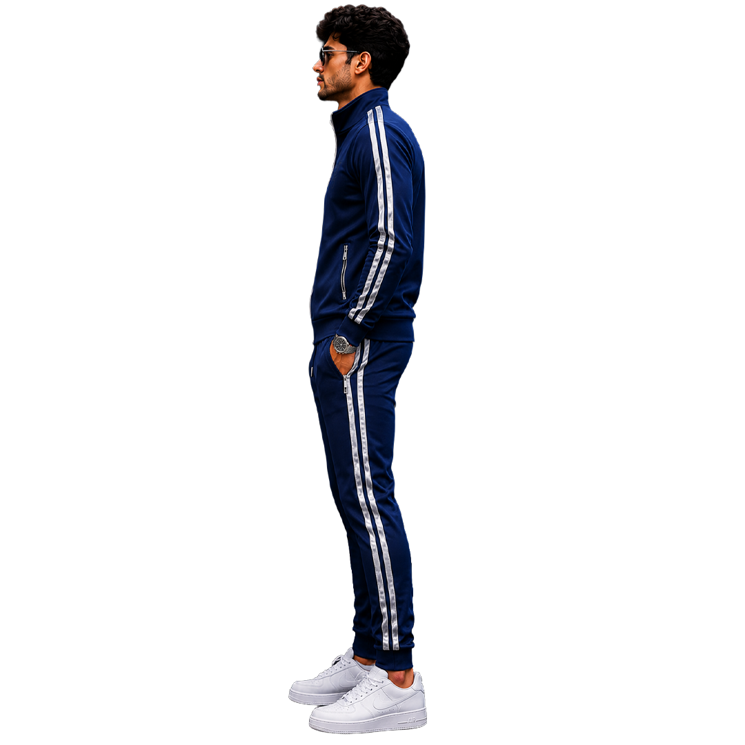 Navy Blue Men's Tracksuit thumbnail 3